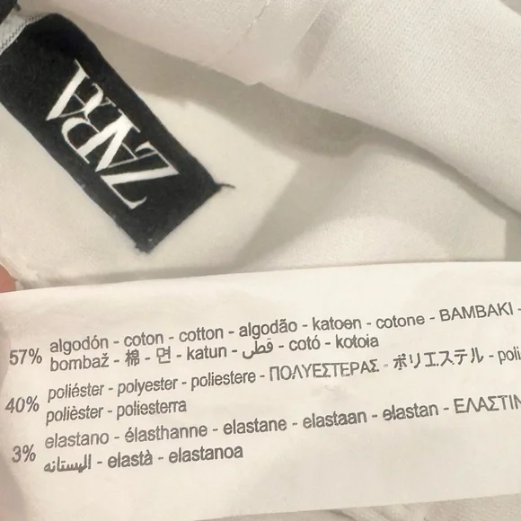 ZARA White High waist 2.5 inch dress shorts size medium 28 - Picture 11 of 11